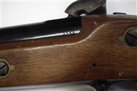 Lot 51 - Parker Hale (Birmingham) .577 muzzle loading percussion three band rifle serial number 1144