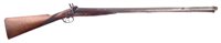 Lot 24 - Buckley double barrel percussion side by side muzzle loading shotgun