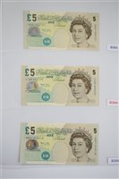 Lot 21 - Two albums of British banknotes.