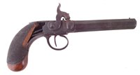Lot 18 - Percussion pocket pistol.