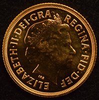 Lot 64 - Queen Elizabeth II, Sovereign, 2015, uncirculated.