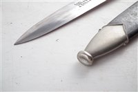 Lot 161 - German Third Reich SS Dagger and scabbard by Robert Klass