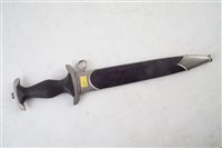 Lot 161 - German Third Reich SS Dagger and scabbard by Robert Klass
