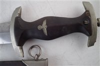 Lot 161 - German Third Reich SS Dagger and scabbard by Robert Klass