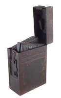 Lot 299 - Two 2cm flak gun magazines in case