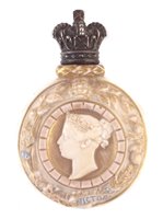 Lot 65 - Royal Worcester  Jubilee flask