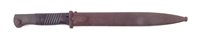 Lot 160 - German Third Reich K98 Mauser bayonet with matching scabbard both with serial number 8909