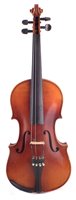 Lot 19 - Violin after Stradivarius with bows and case