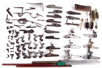 Lot 279 - Collection of locks, hammers, and other gun parts