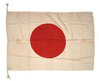 Lot 288 - WWII Japanese battle flag.