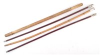 Lot 274 - Four officers swagger sticks including University Public Schools