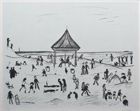 Lot 189 - L. S. Lowry, "The Pavilion", signed lithograph.