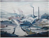 Lot 188 - After L. S. Lowry, "Industrial Panorama", signed print.
