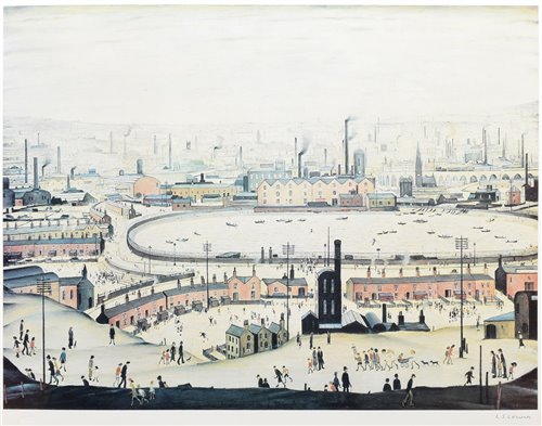 Lot 192 - After L. S. Lowry, "The Pond", signed print.