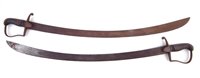 Lot 168 - Two 1796 pattern light cavalry sabres