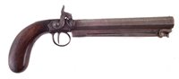 Lot 19 - Percussion boxlock pistol