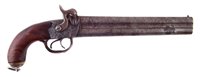 Lot 22 - Percussion double barrel 22 bore pistol