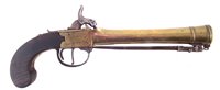 Lot 36 - Percussion blunderbuss pistol by Rea & Son London