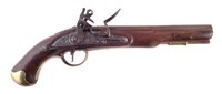 Lot 9 - Flintlock light dragoon type pistol
