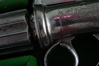 Lot 40 - Percussion .120 bore pepper pot pistol