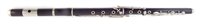 Lot 22 - Ebony flute in wood case