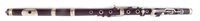 Lot 39 - Rosewood flute by J. Wallis London, with mahogany fitted case