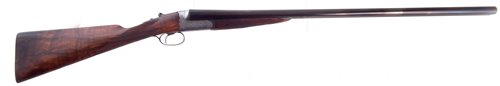Lot 63 - Westley Richards drop lock side by side shotgun with single trigger serial number 16812