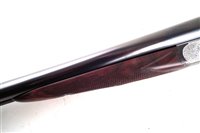 Lot 63 - Westley Richards drop lock side by side shotgun with single trigger serial number 16812