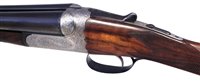 Lot 63 - Westley Richards drop lock side by side shotgun with single trigger serial number 16812