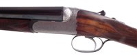 Lot 63 - Westley Richards drop lock side by side shotgun with single trigger serial number 16812