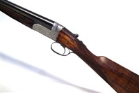 Lot 63 - Westley Richards drop lock side by side shotgun with single trigger serial number 16812