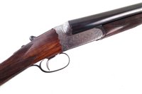 Lot 63 - Westley Richards drop lock side by side shotgun with single trigger serial number 16812