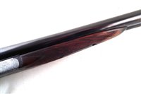 Lot 63 - Westley Richards drop lock side by side shotgun with single trigger serial number 16812