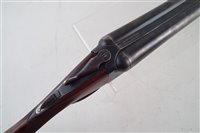 Lot 60 - BSA box lock side by side non ejector shotgun serial number 34145