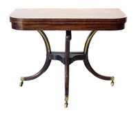 Lot 453 - Regency fold-over card table.