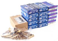 Lot 135 - Three hundred PPU .303 British once fired cases and one hundred and nineteen Sellier and Bellot .303 cases