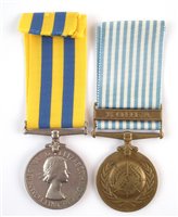Lot 303 - British Korea medal and UN Korea medal