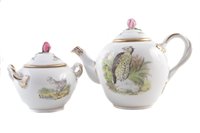 Lot 50 - Copenhagen teapot and a sucrier