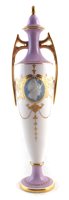 Lot 61 - Minton pate sur pate vase signed A. Birks