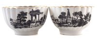 Lot 33 - Pair of Worcester teabowls