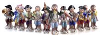 Lot 49 - Sitzendorf 12 piece monkey band