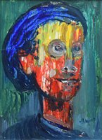 Lot 247 - J.L. Isherwood, "Minnie", oil.