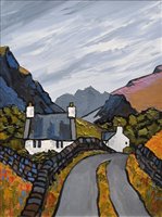 Lot 216 - David Barnes, "Into the Pass", oil.