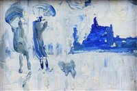 Lot 248 - J.L. Isherwood, "Wigan, Wind, Dog", oil.
