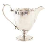 Lot 78 - Silver helmet form cream jug