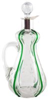 Lot 20 - Stourbridge silver mounted decanter with 1905 London hallmarks