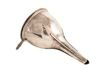 Lot 96 - Georgian silver wine funnel