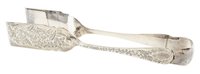 Lot 87 - Pair of silver asparagus tongs