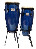 Lot 77 - Pair of Tycoon Percussion Congas with stands