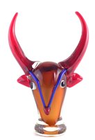 Lot 202 - Murano glass bull head